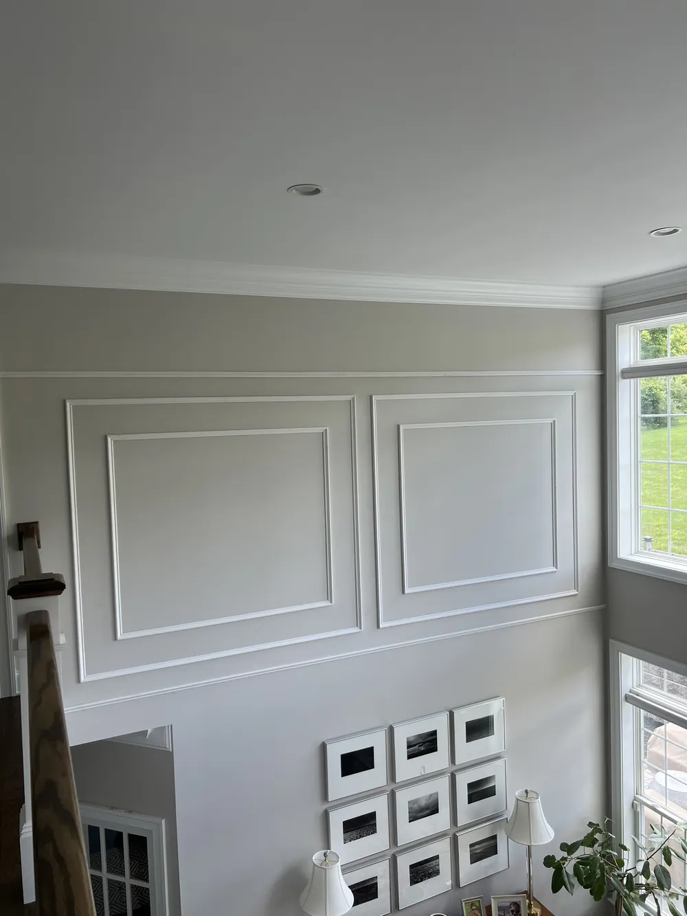 Two-Story Picture Frame Molding, finish carpentry by SEGAL XVI